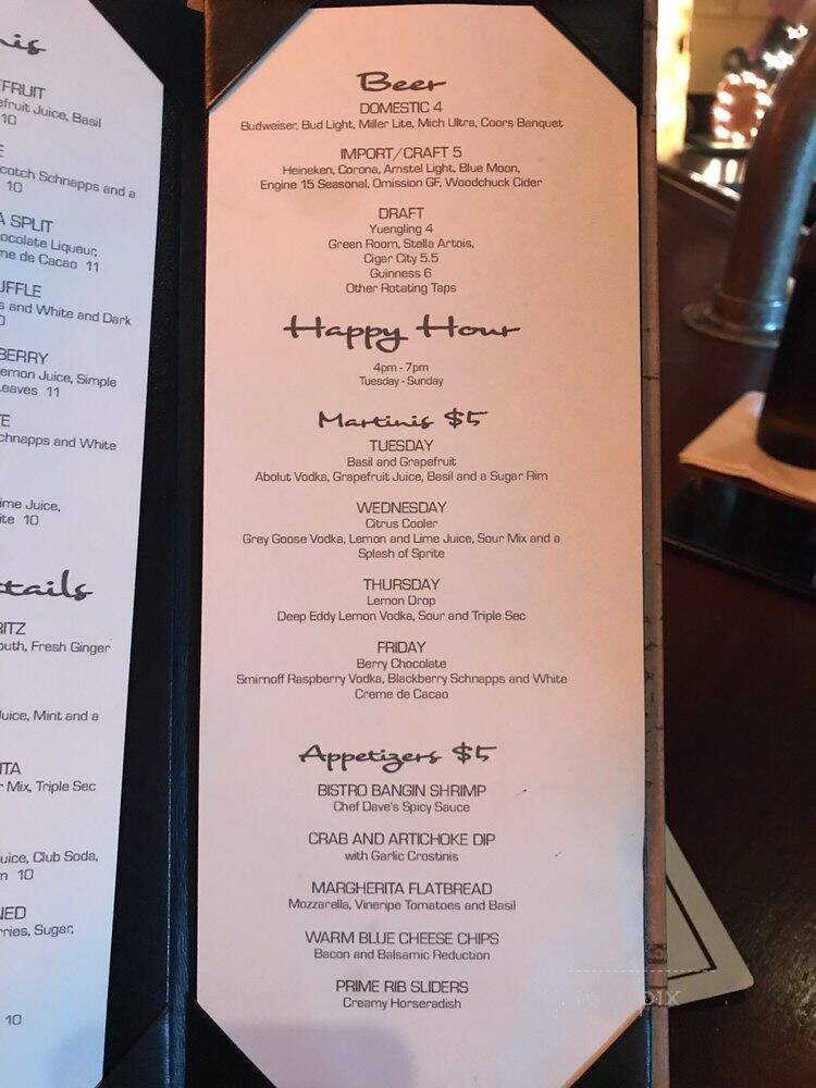 North Beach Bistro - Atlantic Beach, FL menu_pic