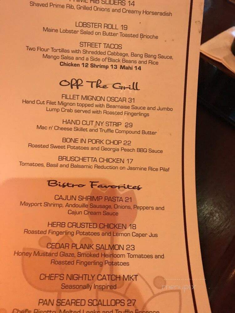 North Beach Bistro - Atlantic Beach, FL menu_pic