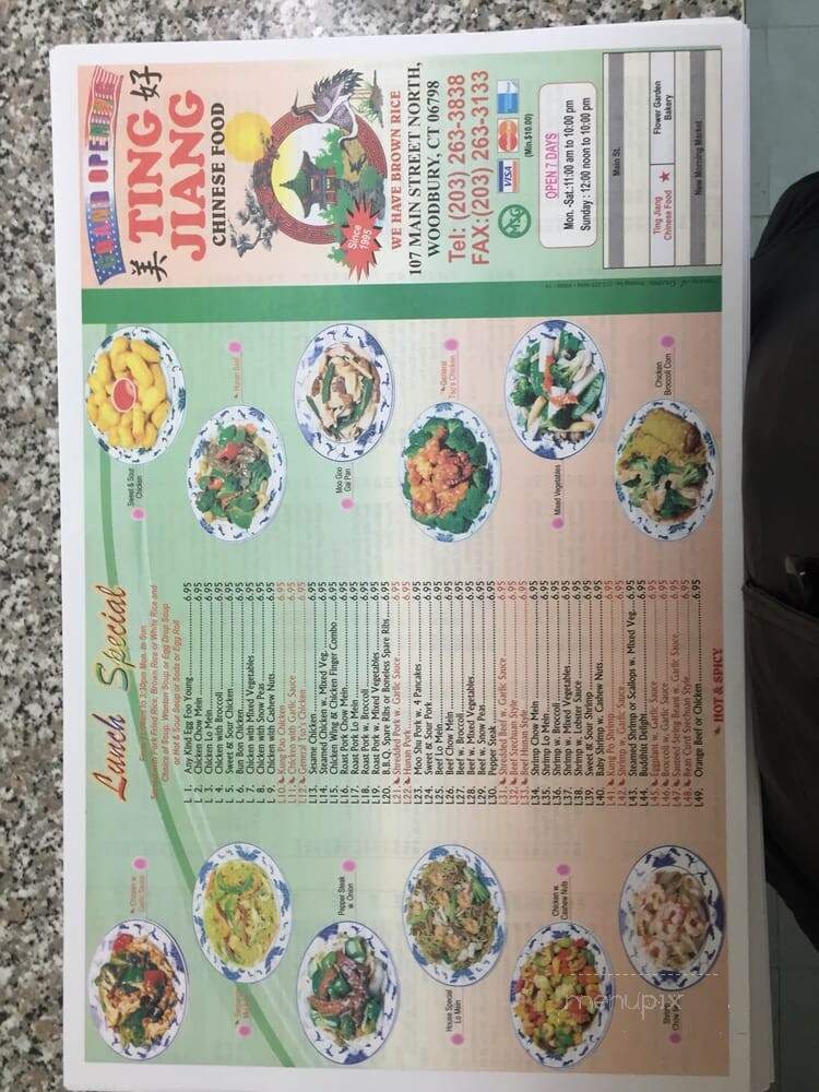 Ting-Jiang Village Cafe - Woodbury, CT menu_pic