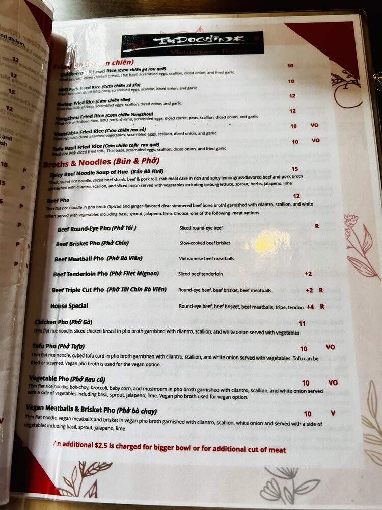 Indochine Vietnamese Bistro - Salt Lake City, UT menu_pic