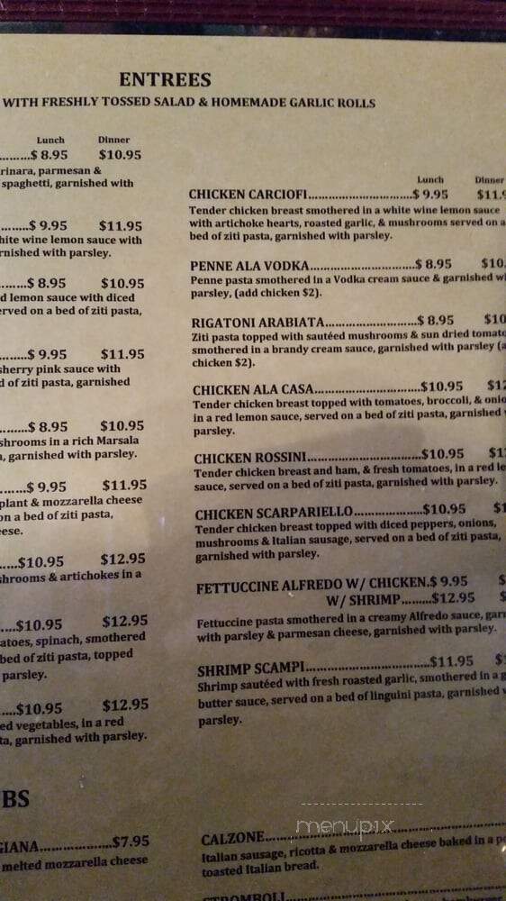 Prespas Pizza Pasta - Arlington, TX menu_pic
