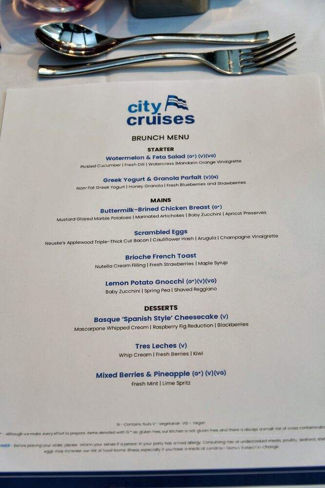 Odyssey Cruises - Chicago, IL menu_pic