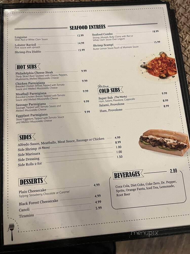 Tuscanys pasta pizza - Grand Prairie, TX menu_pic