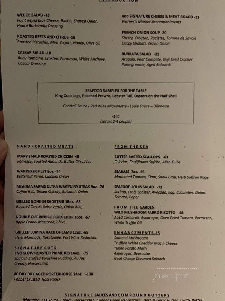 Eno - Dana Point, CA menu_pic