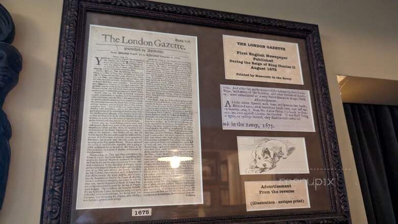 White Horse Country Pub & Restaurant - Milford, CT menu_pic