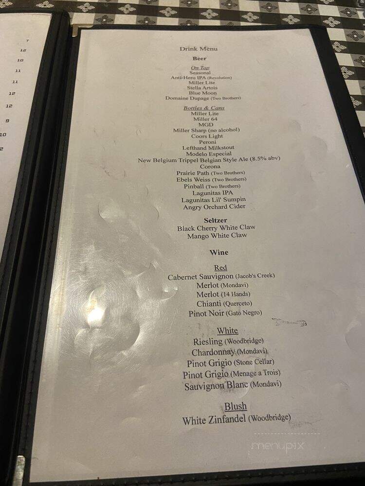 Gino's East of Chicago - Wheaton, IL menu_pic
