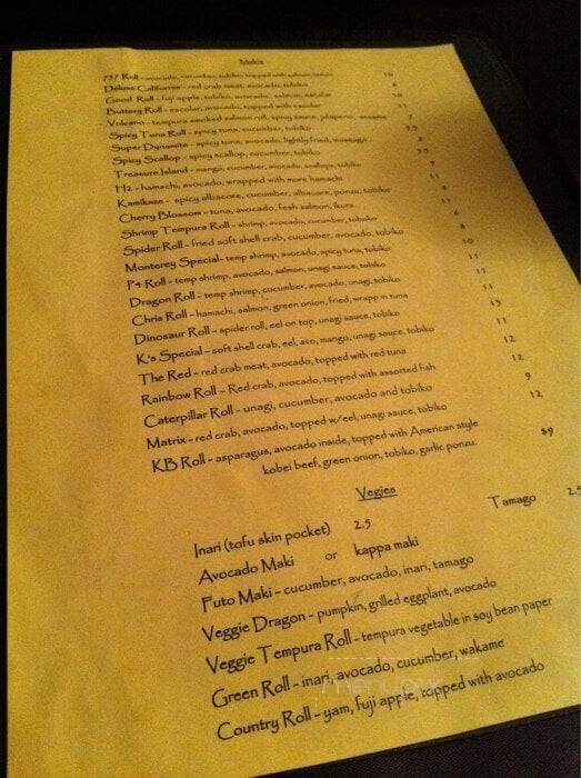 K's Kitchen - San Francisco, CA menu_pic