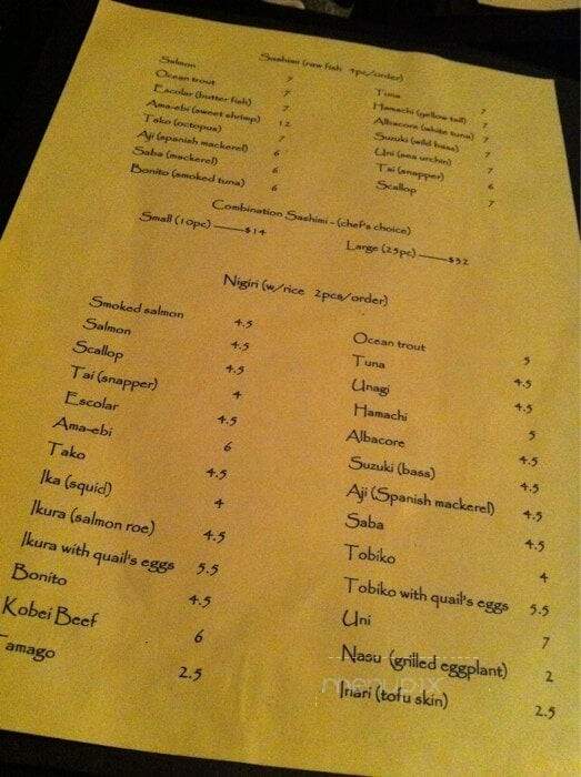 K's Kitchen - San Francisco, CA menu_pic