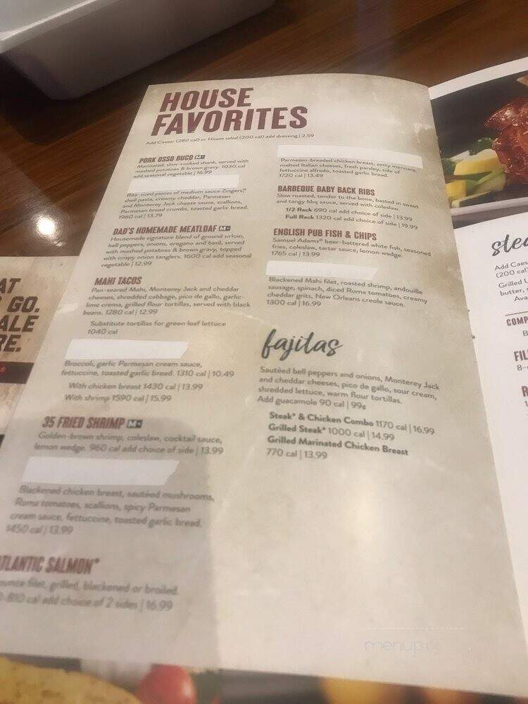 Miller's Ale House - Lombard, IL menu_pic