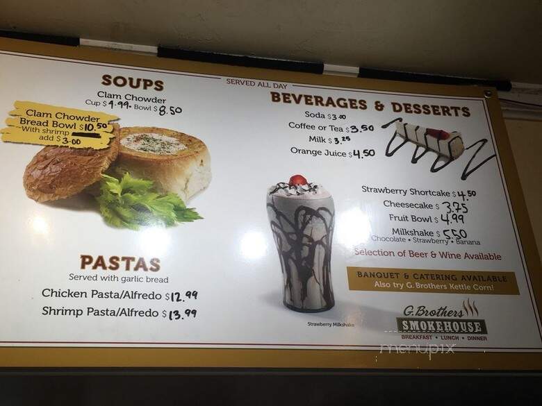 G Brothers - San Luis Obispo, CA menu_pic