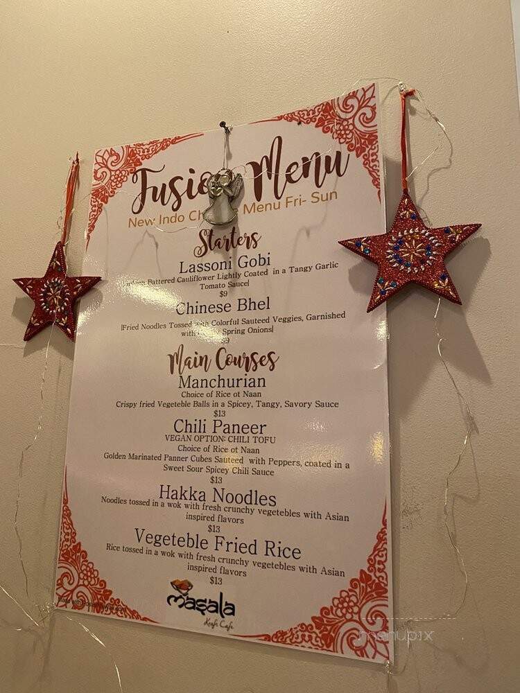 Masala Kraft Cafe - Hartsdale, NY menu_pic