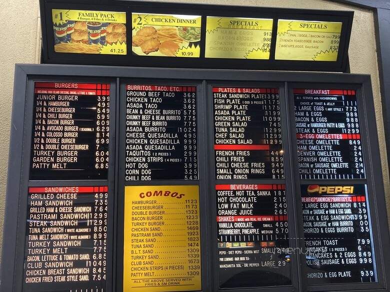 Douglas Drive-in - Long Beach, CA menu_pic