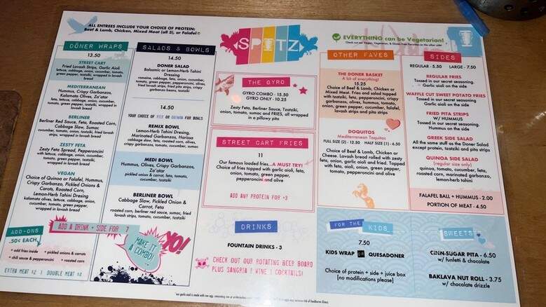 Spitz - Los Angeles, CA menu_pic