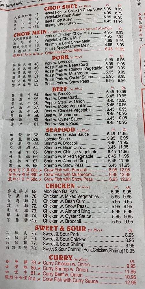 China Kitchen - Mandeville, LA menu_pic