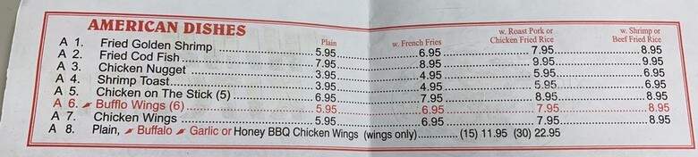 China Kitchen - Mandeville, LA menu_pic