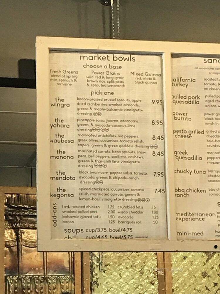Barriques - Middleton, WI menu_pic