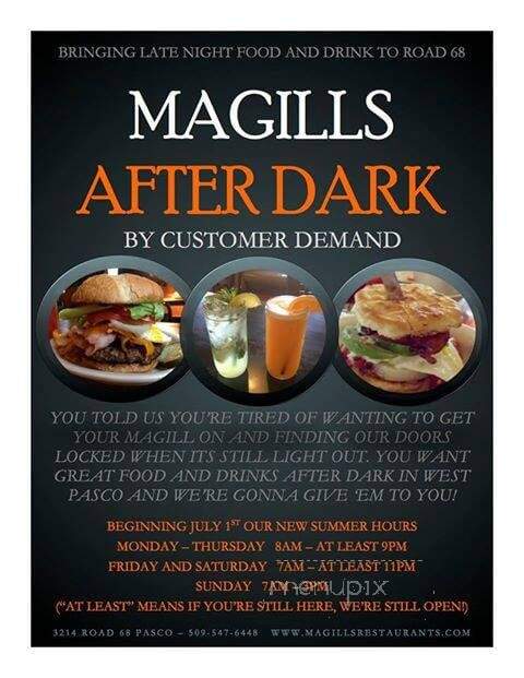 Magill's - Pasco, WA menu_pic