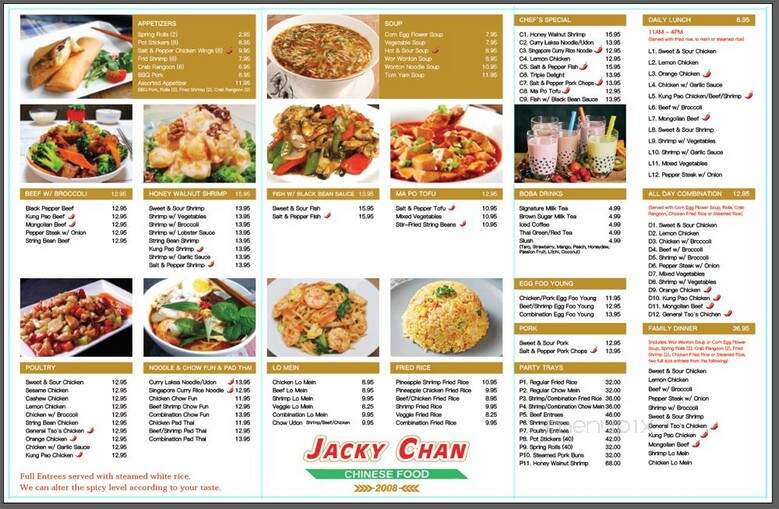 Jacky Chan - Las Vegas, NV menu_pic