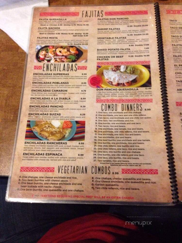 Don Pancho #5 - Mount Juliet, TN menu_pic