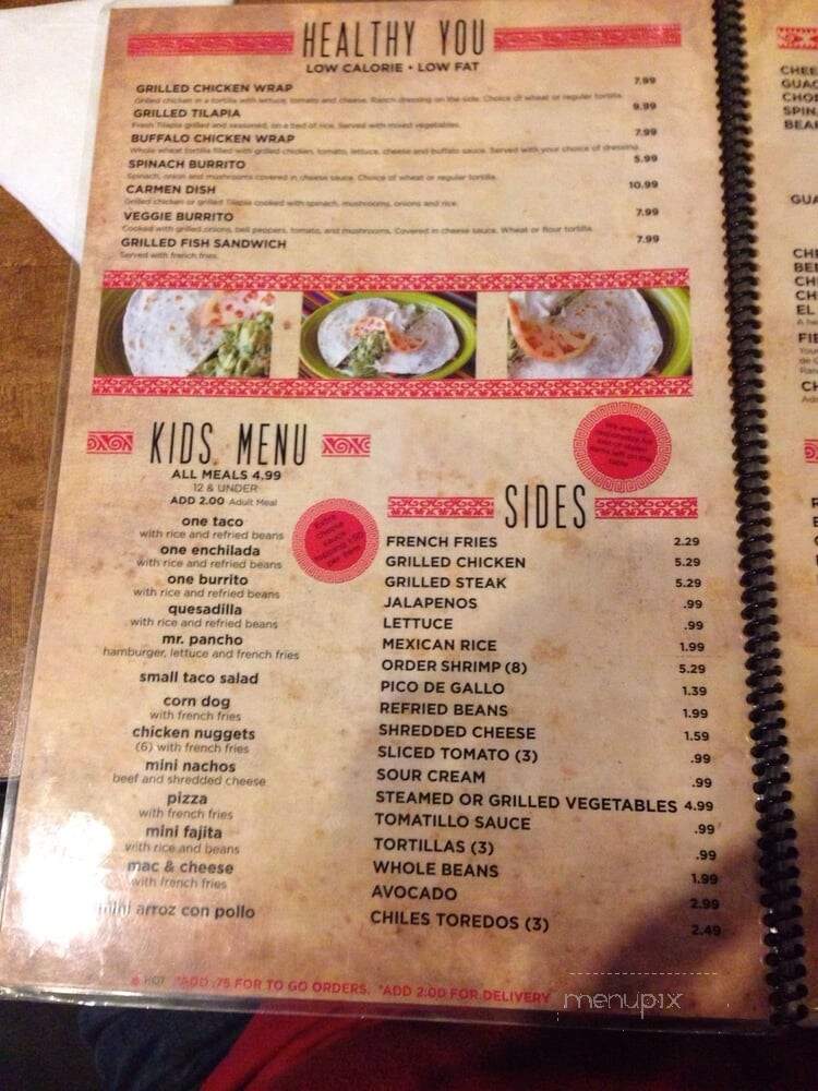 Don Pancho #5 - Mount Juliet, TN menu_pic