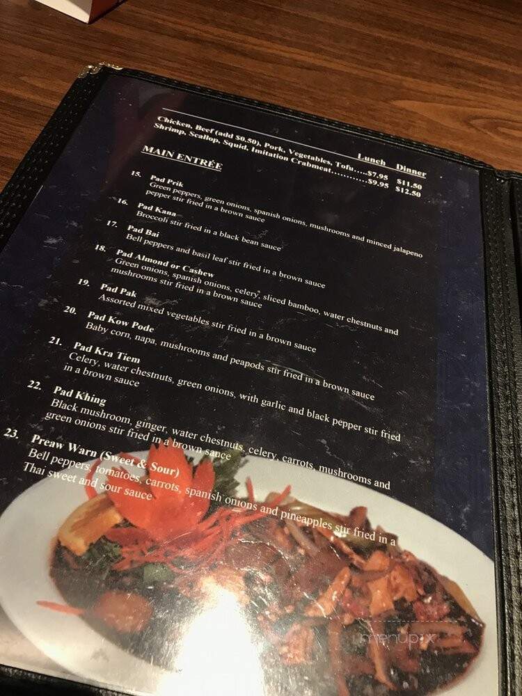 Angel's Thai - Grand Rapids, MI menu_pic