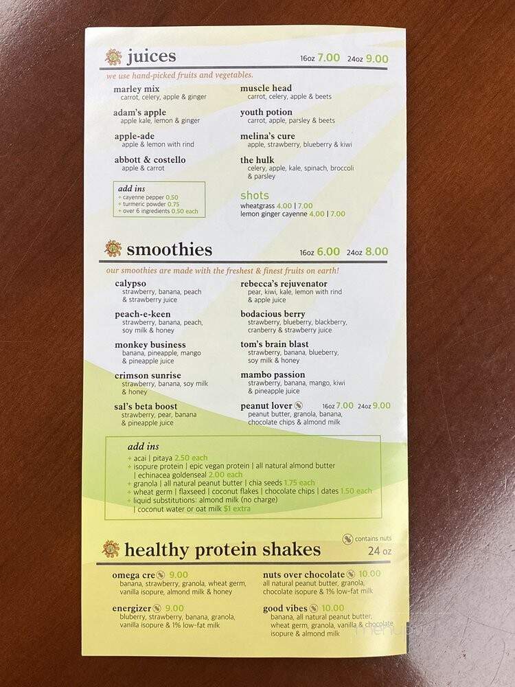 Juice For Life - Flushing, NY menu_pic