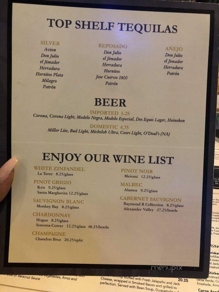 Mi Cocina - Plano, TX menu_pic