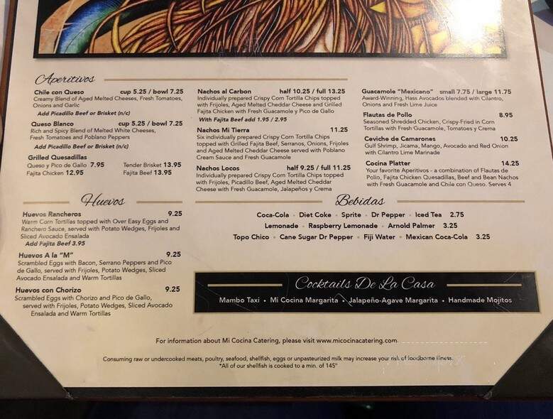 Mi Cocina - Plano, TX menu_pic