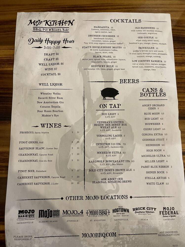 Mojo Kitchen - Jacksonville Beach, FL menu_pic