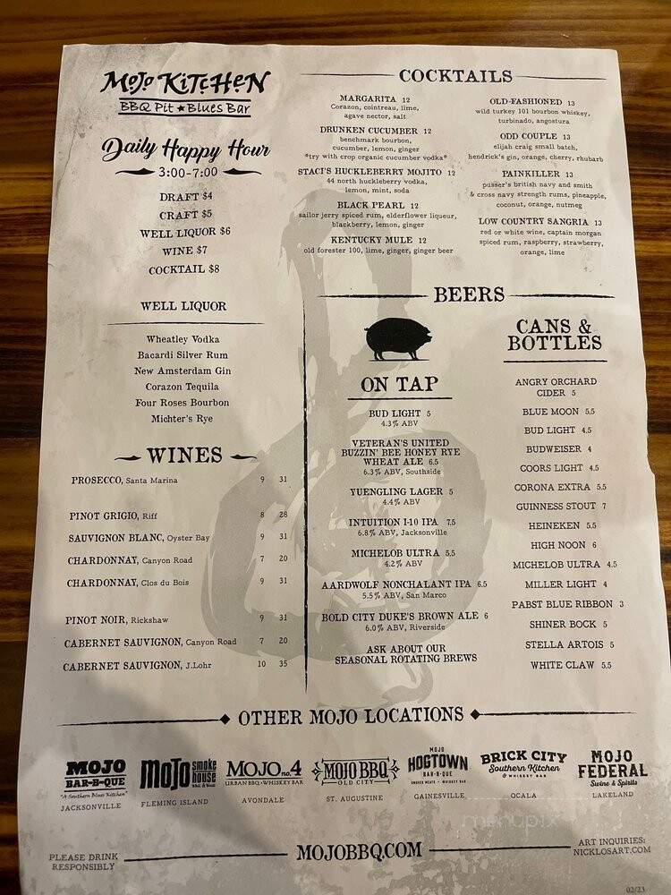 Mojo Kitchen - Jacksonville Beach, FL menu_pic