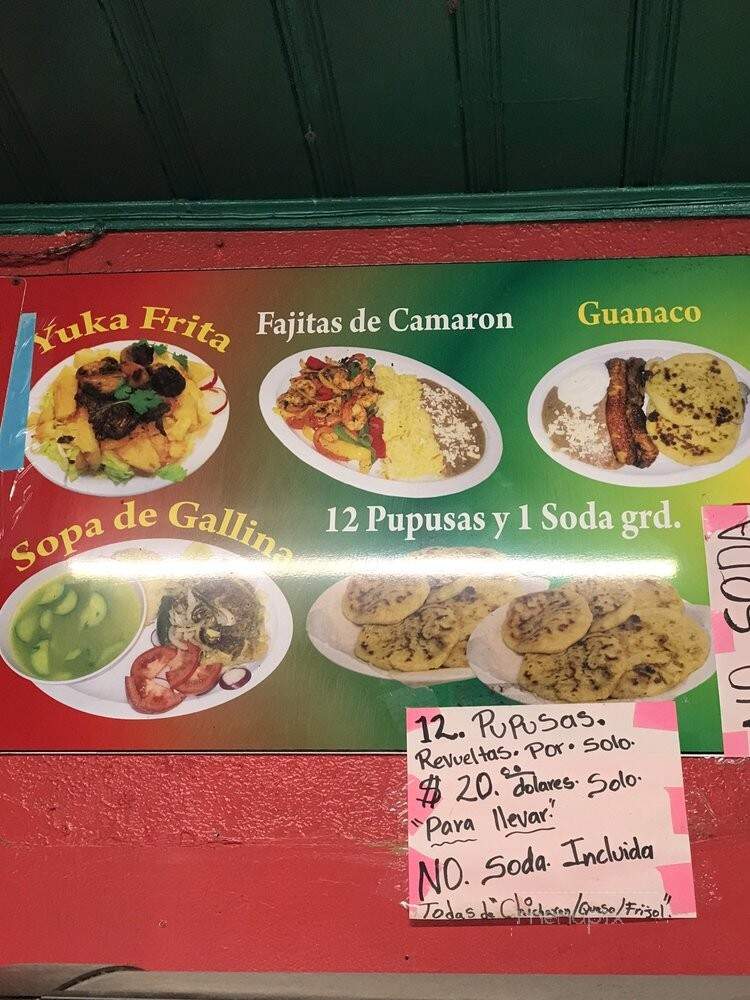 El Salvador - Fresno, CA menu_pic