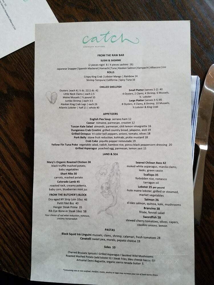 Catch - Santa Monica, CA menu_pic