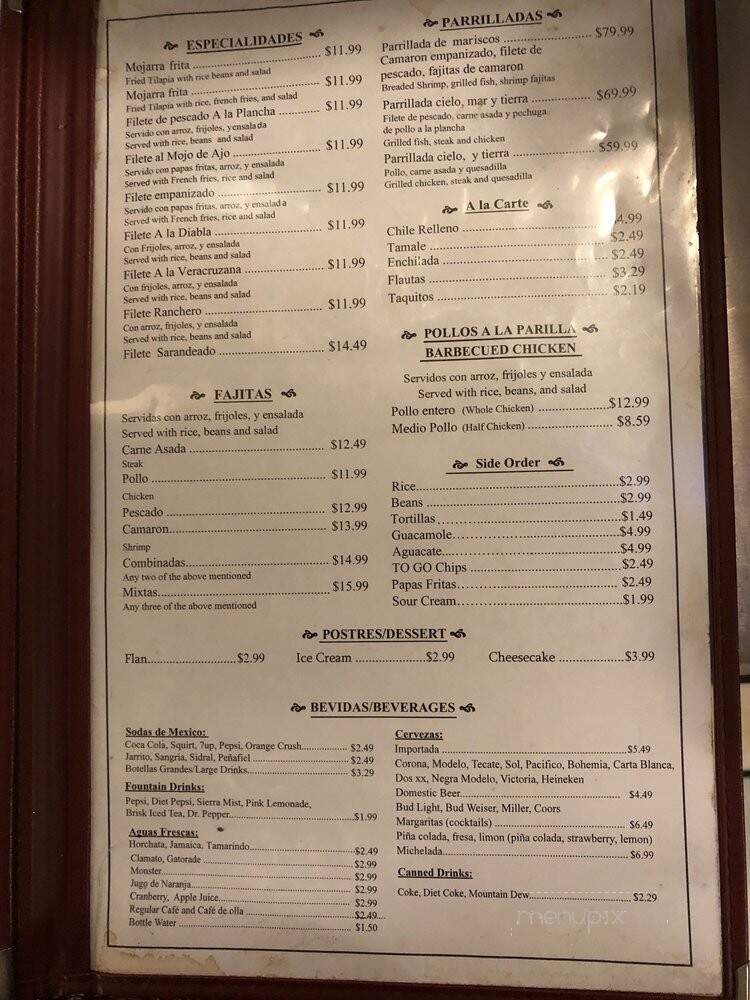 Tacos Sinaloa - Santa Ana, CA menu_pic