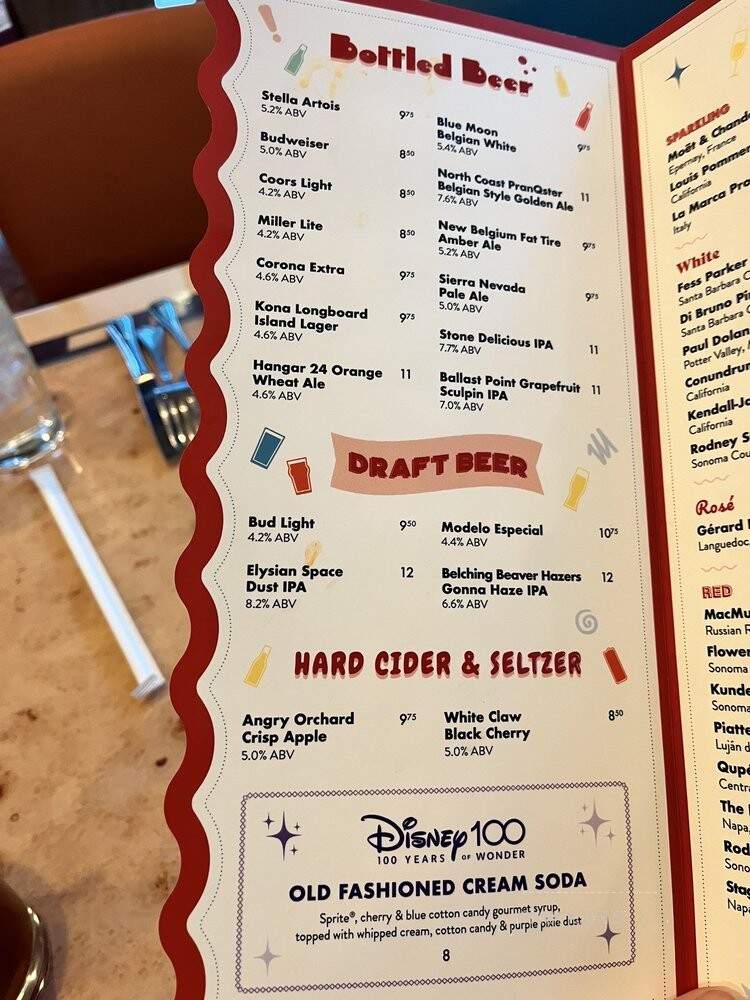 Goofy's Kitchen at the Disneyland Hotel - Anaheim, CA menu_pic