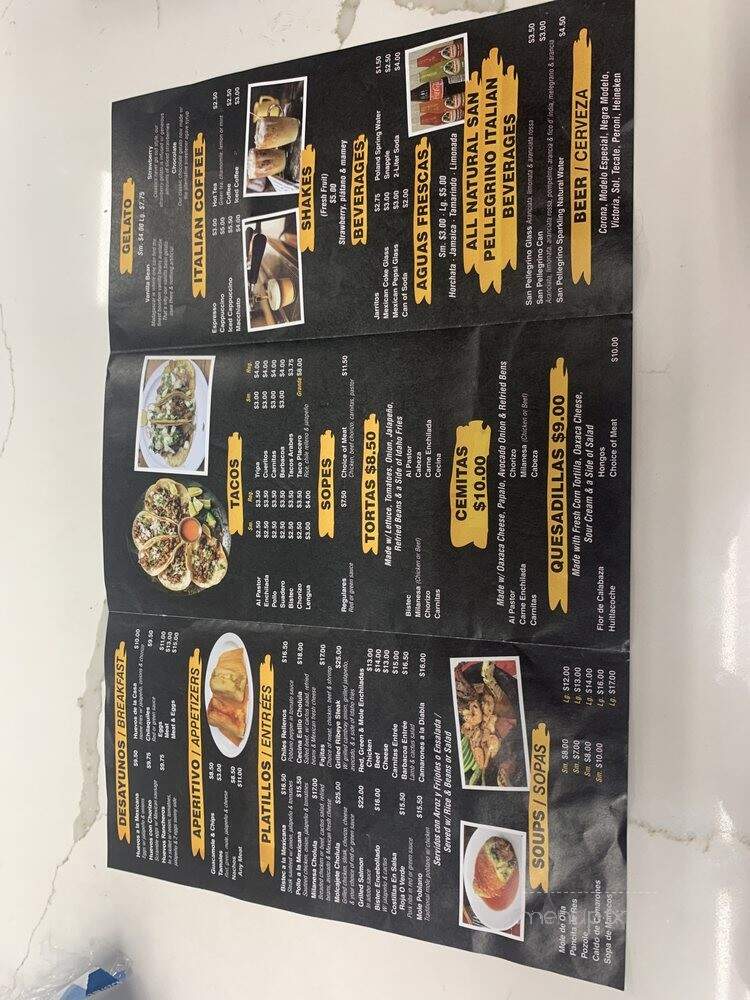 Zefes Mexican Restaurant - Brooklyn, NY menu_pic