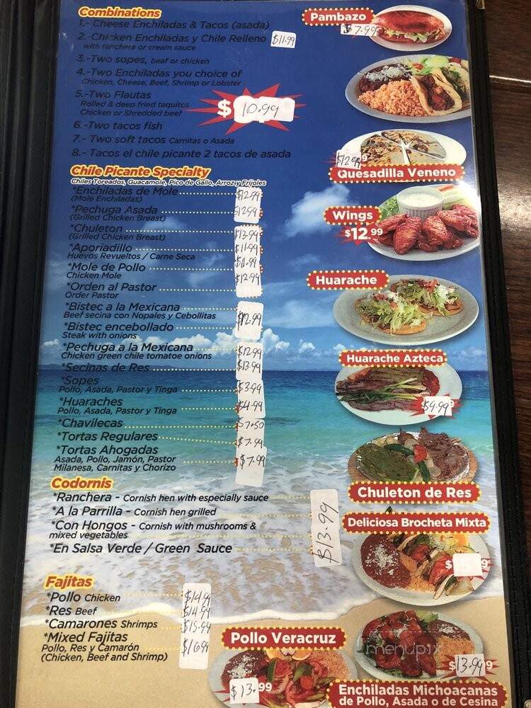 El Monterey - Santa Ana, CA menu_pic