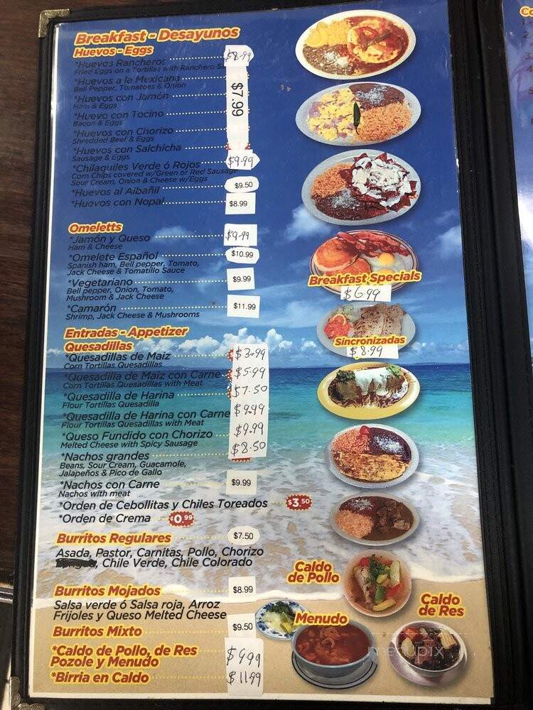 El Monterey - Santa Ana, CA menu_pic