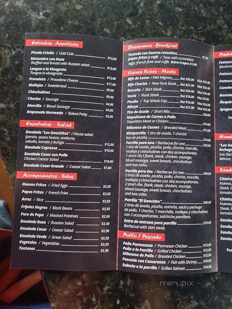 El Rinconcito Criollo - Miami, FL menu_pic