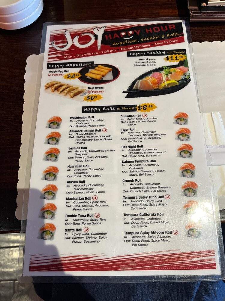 Joy Sushi - Whittier, CA