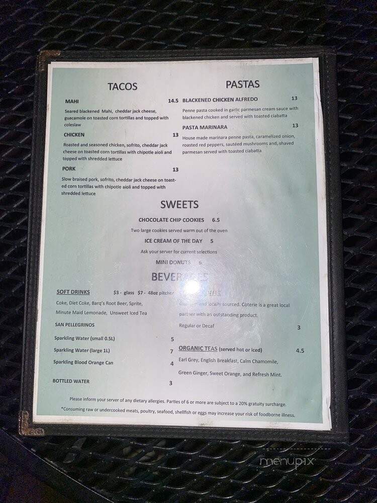 Eden Bar - Maitland, FL menu_pic