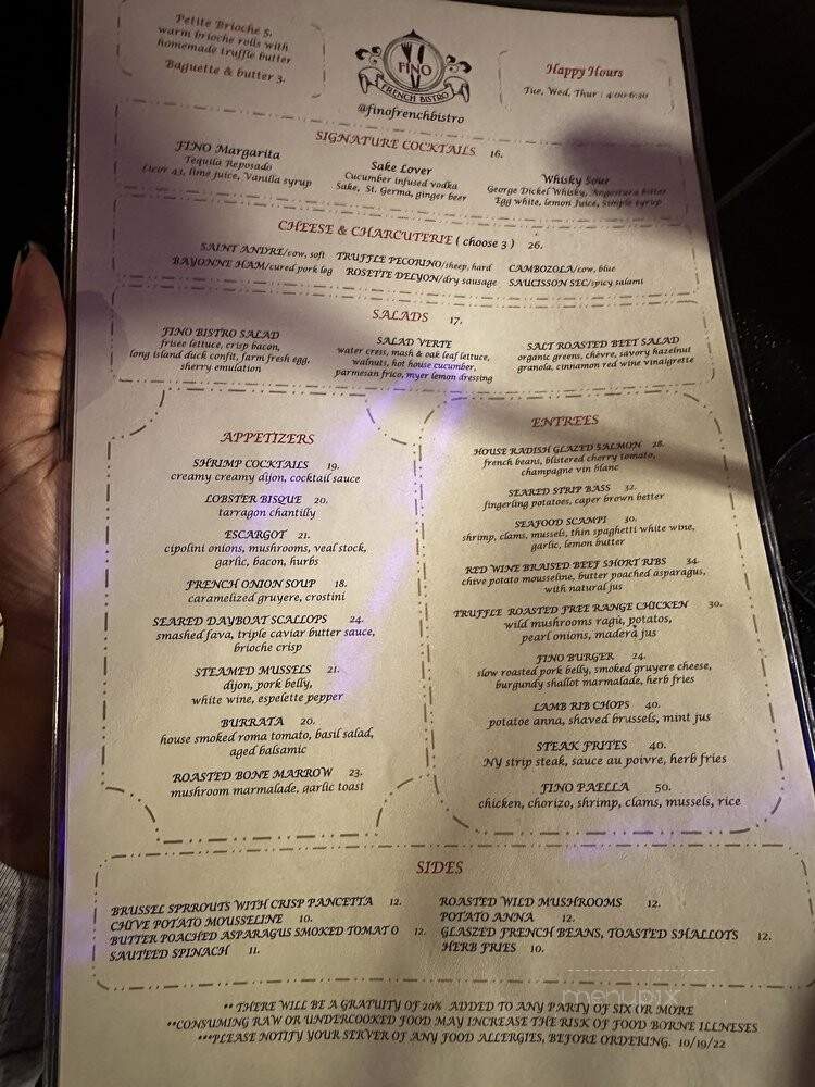 FINO wine tapas - Bayside, NY menu_pic