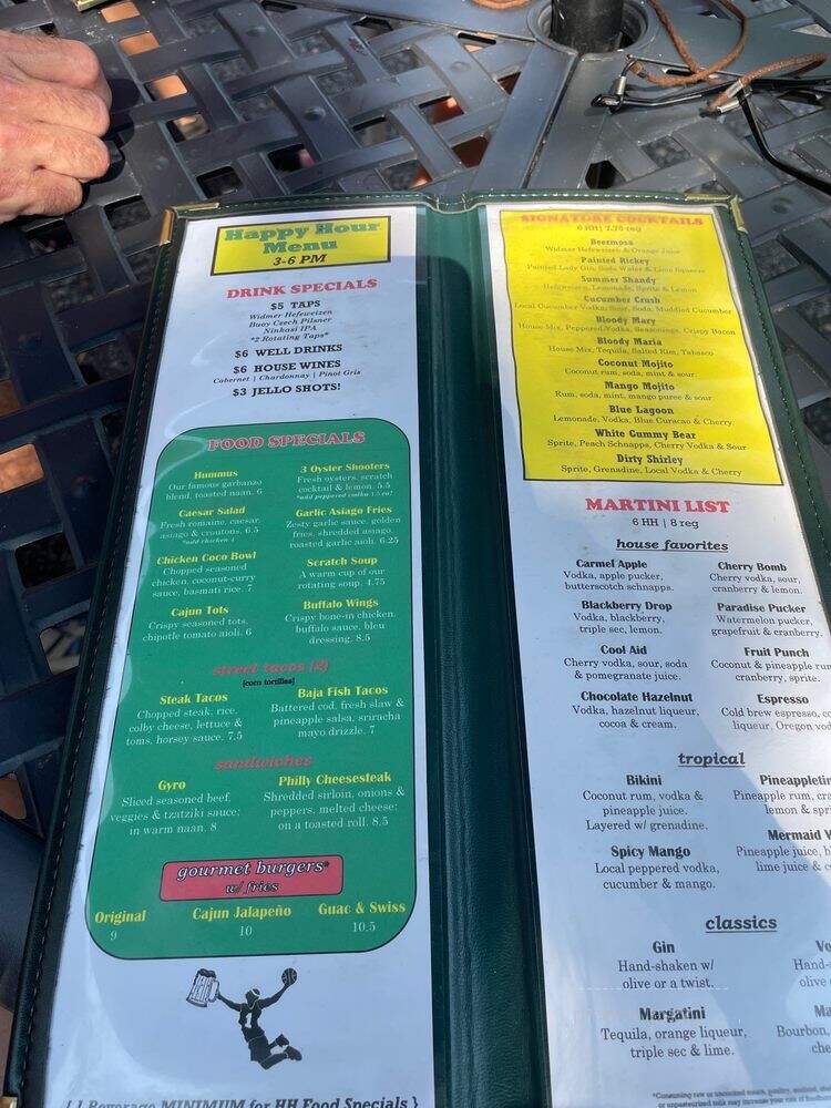 Portland Sports Bar and Grill - Portland, OR menu_pic
