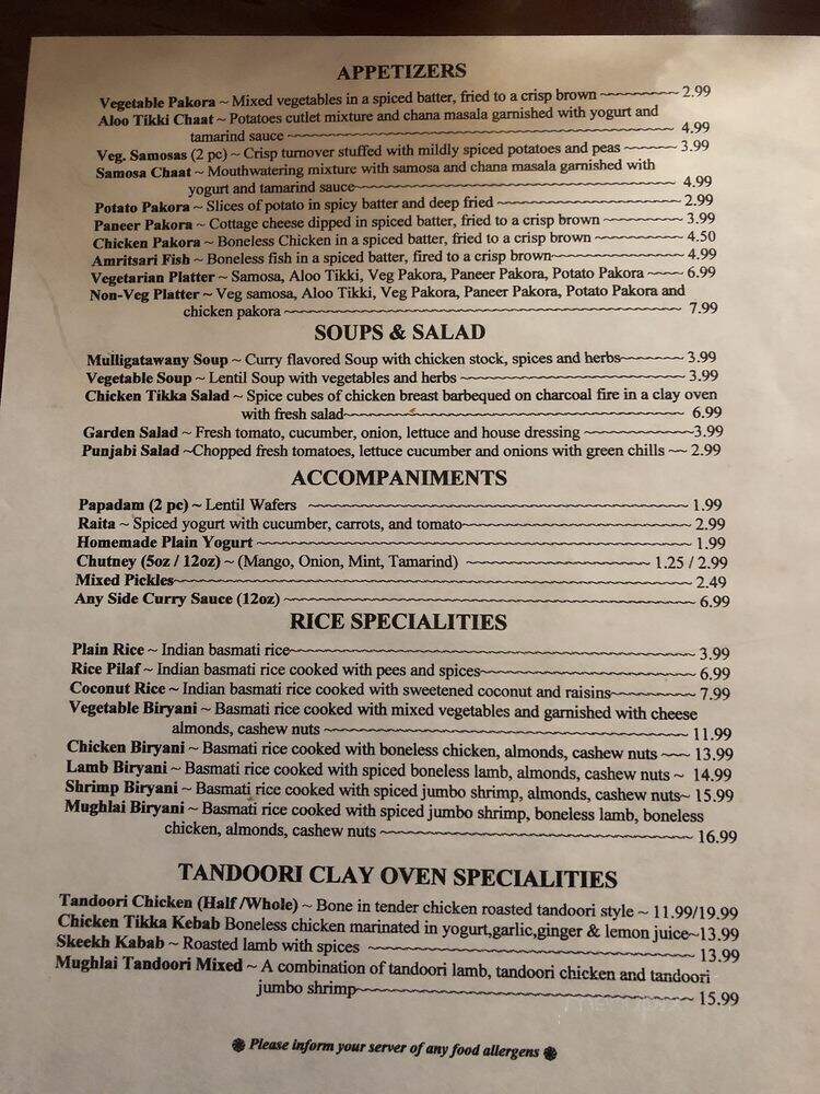 Madhuban Indian Cuisine - Boise, ID menu_pic