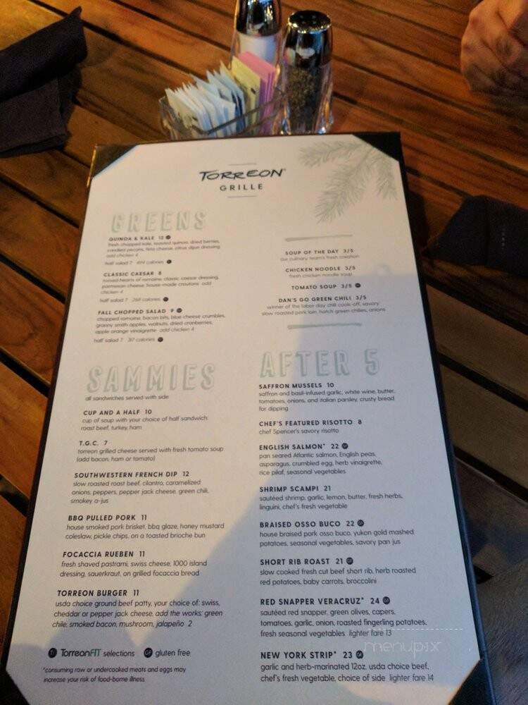 Torreon Cabin Restaurant - Show Low, AZ menu_pic
