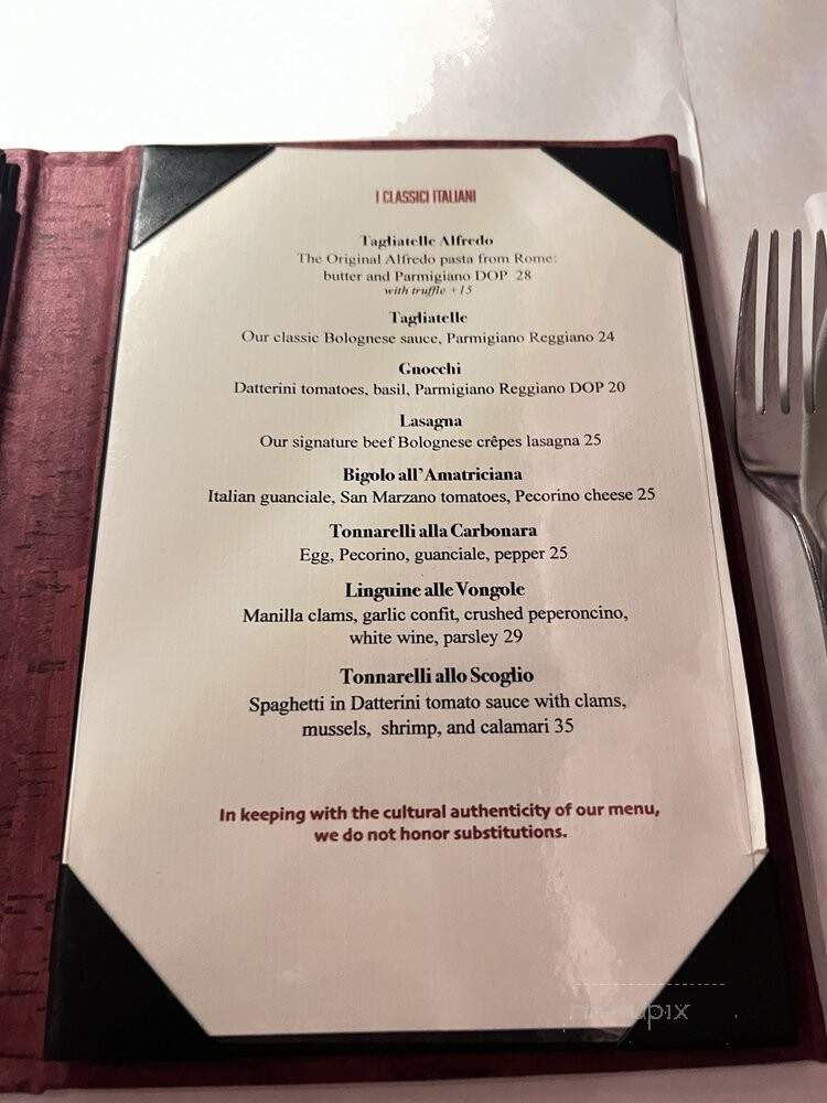 Osteria Mamma - Los Angeles, CA menu_pic