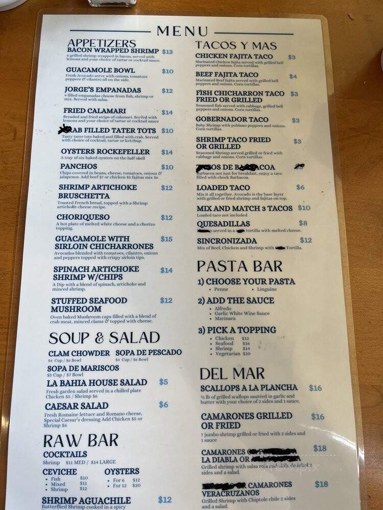 El Mirador Restaurant - McAllen, TX menu_pic