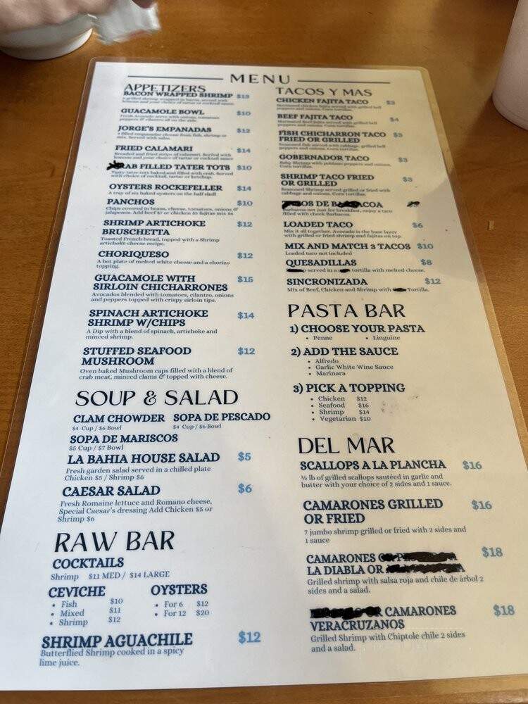 El Mirador Restaurant - McAllen, TX menu_pic