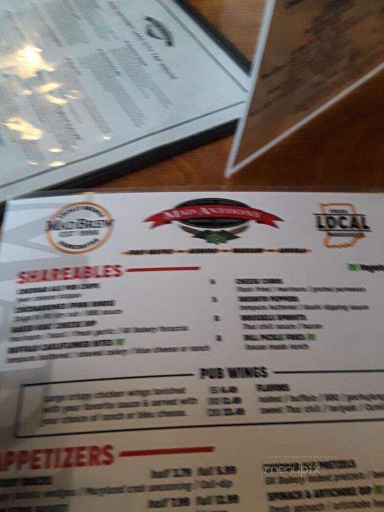 Mad Anthony's Lake City Tap House - Warsaw, IN menu_pic