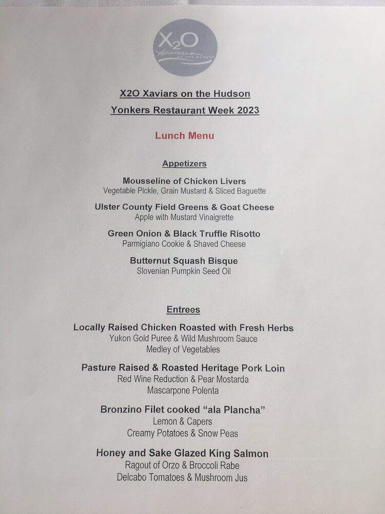 X20 Xaviars on the Hudson - Yonkers, NY menu_pic