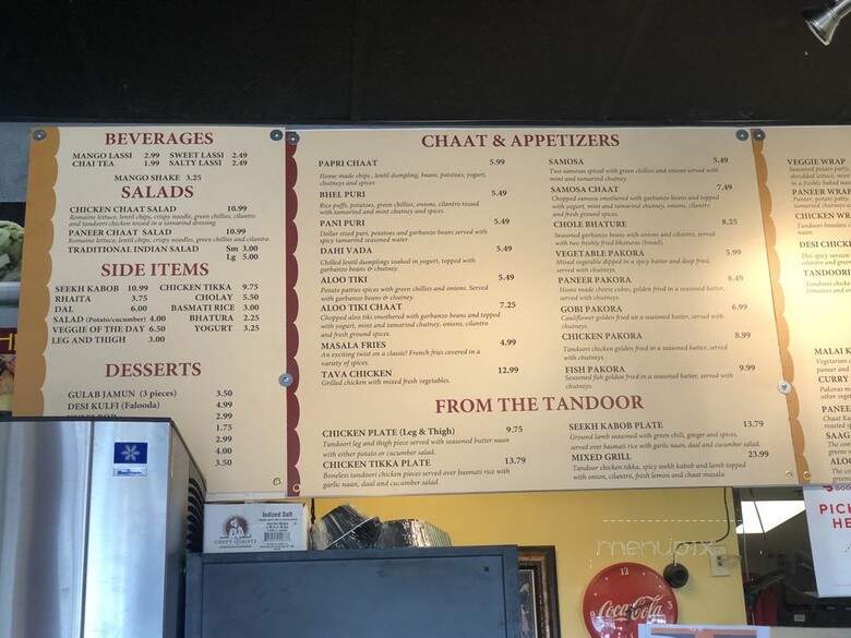 Chaat Cafe Sacramento - Sacramento, CA menu_pic